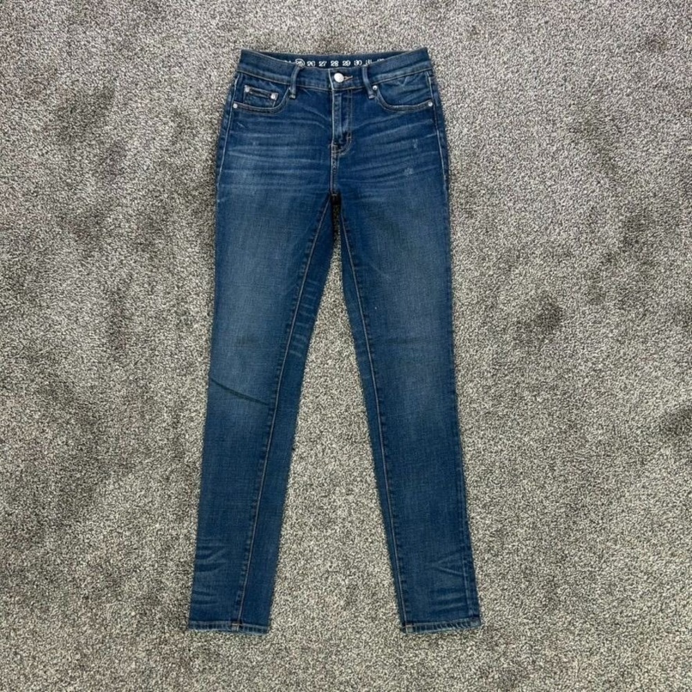 Earnest Sewn X Avec Les Filles Skinny Fit Jeans Womens 25 Dark Blue Denim Casual